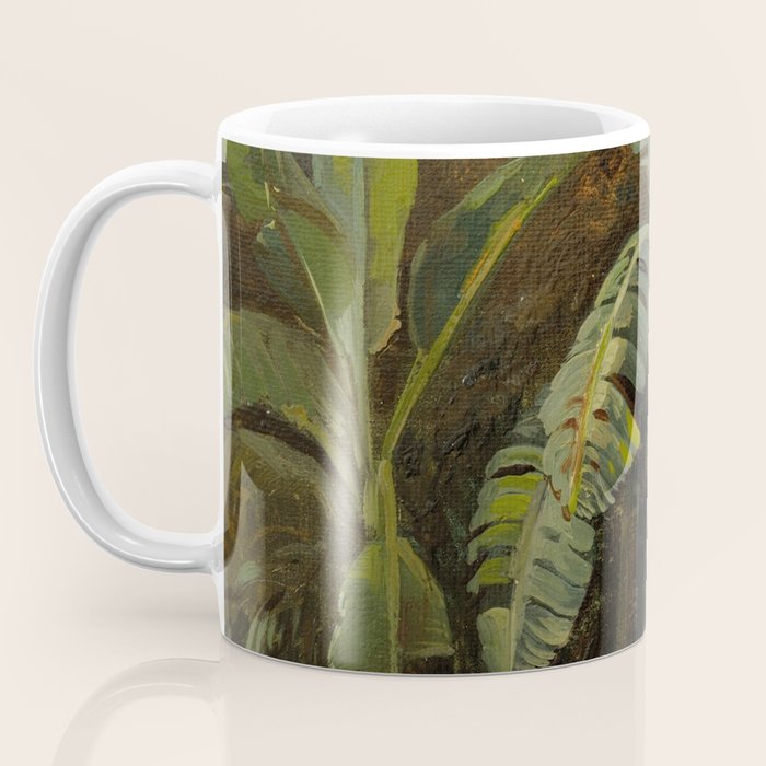  Tropical Vintage Jungle Botanicals in Earthy Greens and Lush Forest Tones Coffee Mug Gallery Image 3