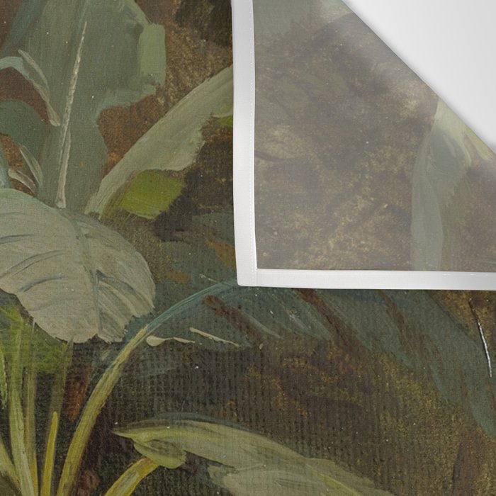  Tropical Vintage Jungle Botanicals in Earthy Greens and Lush Forest Tones Wall Tapestry Gallery Image 3