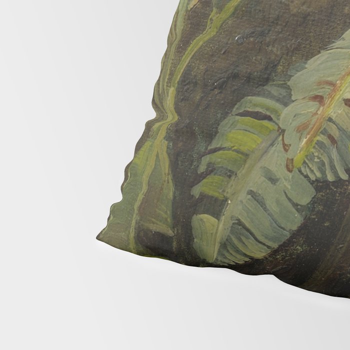 Tropical Vintage Jungle Botanicals in Earthy Greens and Lush Forest Tones Pillow Sham Gallery Image 4
