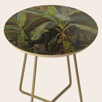  Tropical Vintage Jungle Botanicals in Earthy Greens and Lush Forest Tones Side Table Gallery Image 2