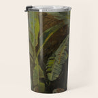  Tropical Vintage Jungle Botanicals in Earthy Greens and Lush Forest Tones Travel Mug Gallery Image 3