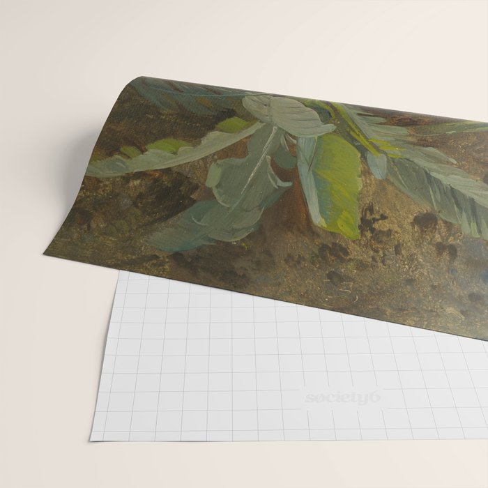  Tropical Vintage Jungle Botanicals in Earthy Greens and Lush Forest Tones Wrapping Paper Gallery Image 2