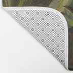  Tropical Vintage Jungle Botanicals in Earthy Greens and Lush Forest Tones Bath Mat Gallery Image 2
