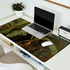  Tropical Vintage Jungle Botanicals in Earthy Greens and Lush Forest Tones Desk Mat Gallery Image 2