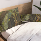  Tropical Vintage Jungle Botanicals in Earthy Greens and Lush Forest Tones Pillow Sham Gallery Image 2