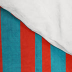 Vibrant Colors OP Art Teal Red Abstract Comforter Gallery Image 4
