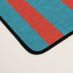 Vibrant Colors OP Art Teal Red Abstract Desk Mat Gallery Image 4