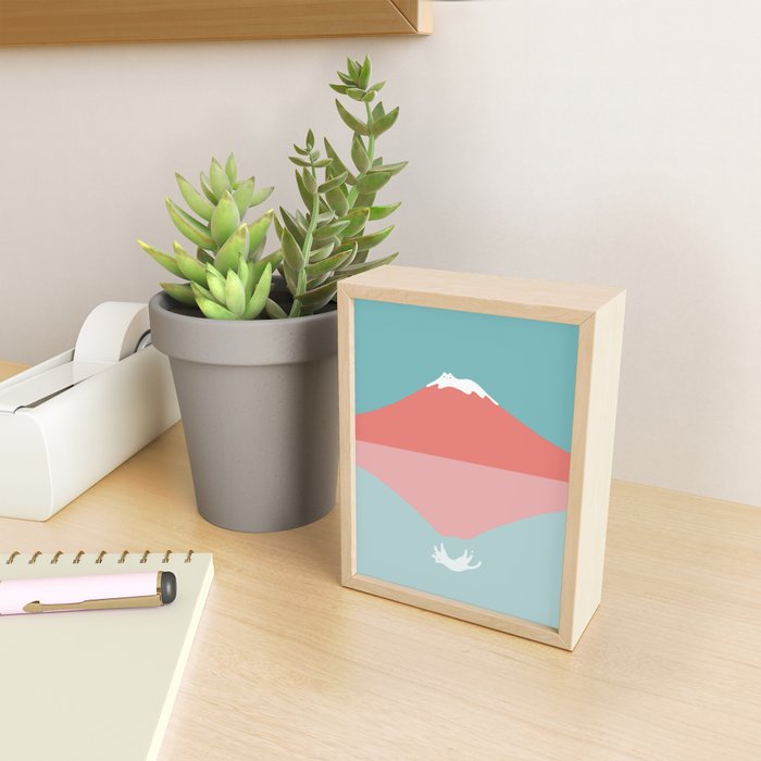 Cat Landscape 194: Reflection Mini Art Print Gallery Image 2