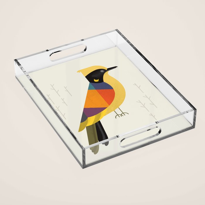 Helmeted Honeyeater Acrylic Tray Gallery Image 1