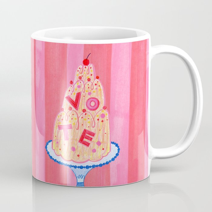 Mold the Future & Vote in Cherry Red Coffee Mug Gallery Image 1