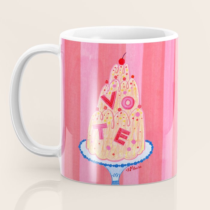 Mold the Future & Vote in Cherry Red Coffee Mug Gallery Image 3