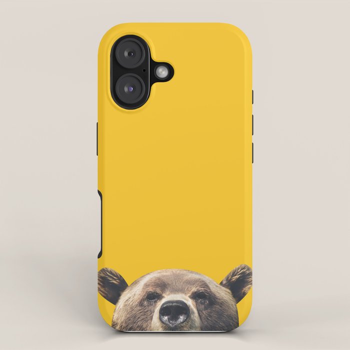Bear - Yellow iPhone Case Gallery Image 1