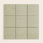 William Morris Mallow Chalk Duck Egg Blue Wood Wall Art Gallery Image 1