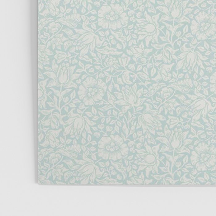 William Morris Mallow Chalk Duck Egg Blue Poster Gallery Image 3