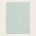 William Morris Mallow Chalk Duck Egg Blue Poster Gallery Image 4