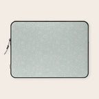 William Morris Mallow Chalk Duck Egg Blue Laptop Sleeve Gallery Image 1