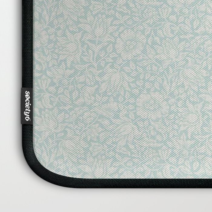 William Morris Mallow Chalk Duck Egg Blue Laptop Sleeve Gallery Image 3