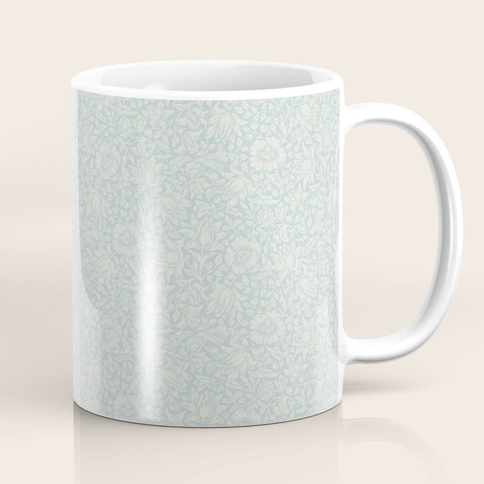 William Morris Mallow Chalk Duck Egg Blue Coffee Mug Gallery Image 1