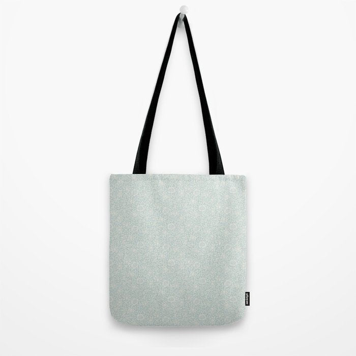 William Morris Mallow Chalk Duck Egg Blue Tote Bag Gallery Image 2