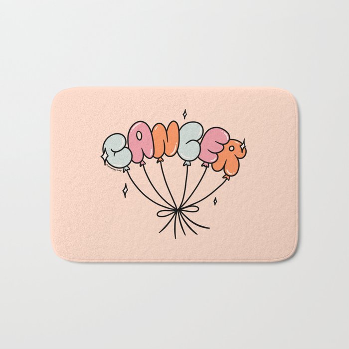 Cancer Zodiac Balloons Bath Mat Gallery Image 1
