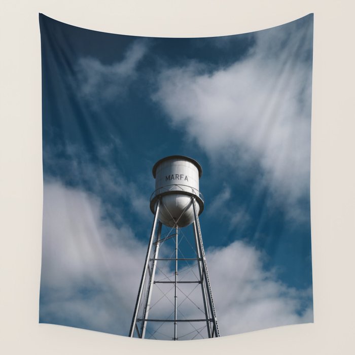 Marfa Water Tower Wall Tapestry Gallery Image 4