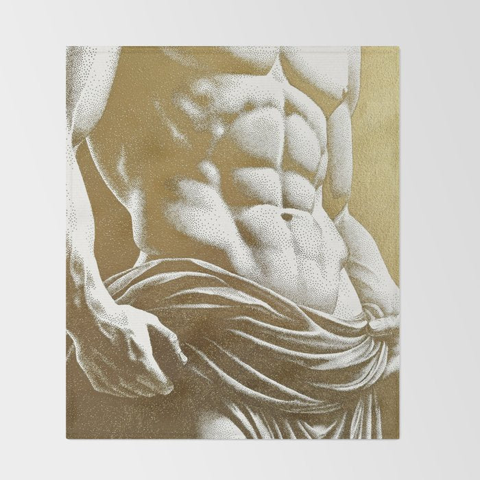 Divine Touch (Gold Doesn't Print Shiny) Throw Blanket Gallery Image 2
