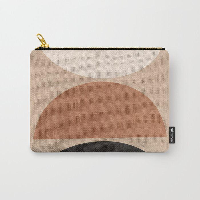 Minimal Abstract Shapes 7 Carry All Pouch Gallery Image 1
