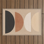 Minimal Abstract Shapes 7 Outdoor Rug Gallery Image 1