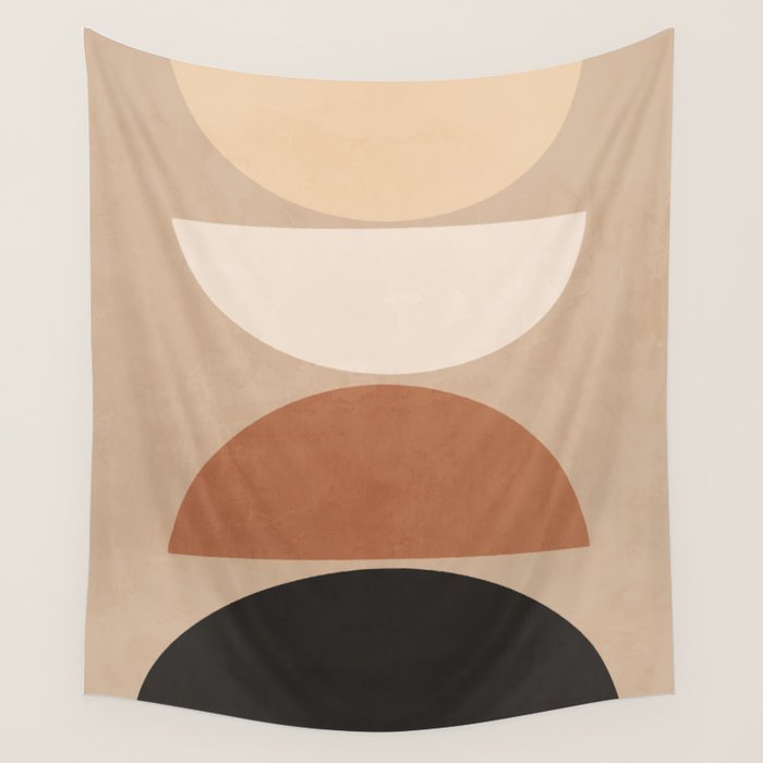 Minimal Abstract Shapes 7 Wall Tapestry Gallery Image 4