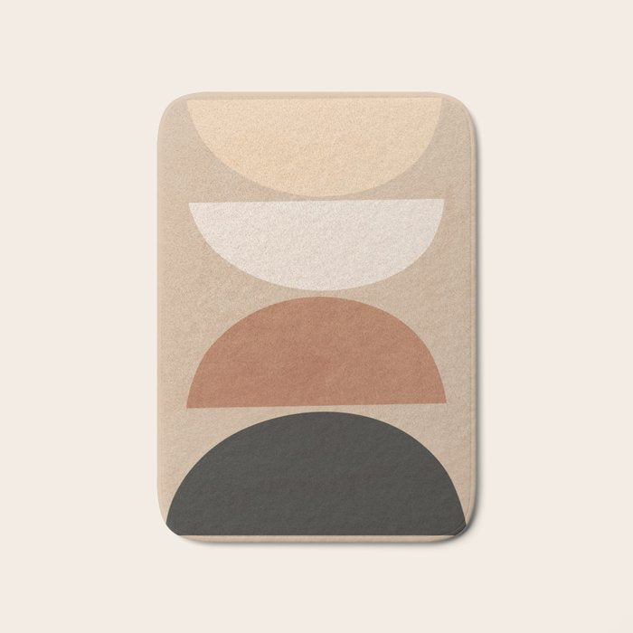 Minimal Abstract Shapes 7 Bath Mat Gallery Image 1