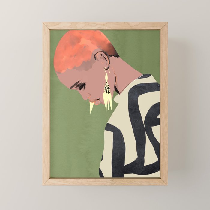Girl Portrait 27 Mini Art Print Gallery Image 1