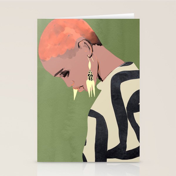 Girl Portrait 27 Stationery Card Gallery Image 1