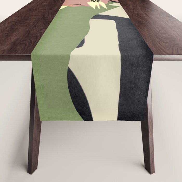 Girl Portrait 27 Table Runner Gallery Image 1
