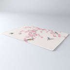 Birds and cherry blossoms Rug Gallery Image 3
