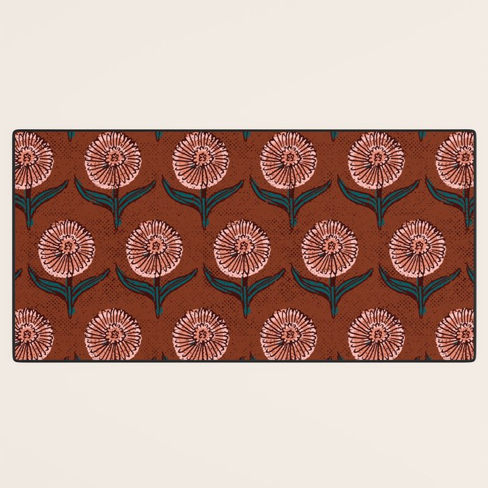 DAHLIA FLOWER Desk Mat Gallery Image 3
