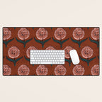 DAHLIA FLOWER Desk Mat Gallery Image 1