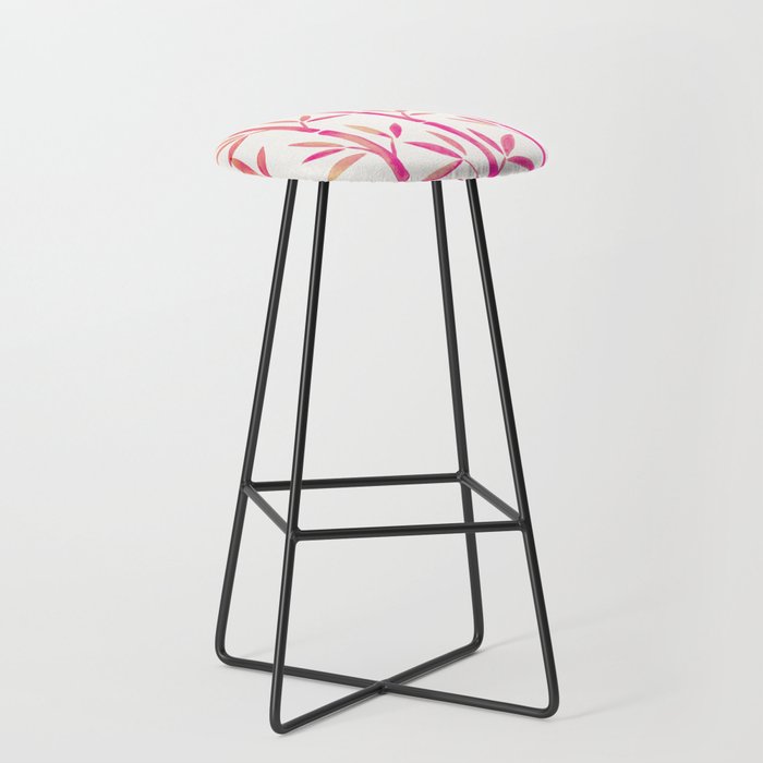 Bamboo Stems - Pink Palette Stool Gallery Image 1