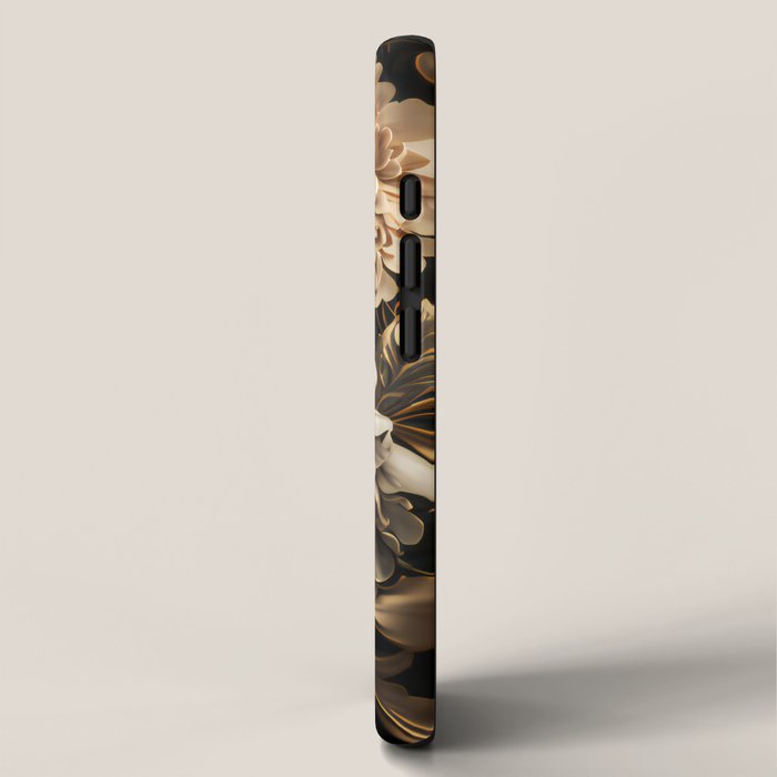 Victorian Cameo and Dark Floral Print iPhone Case Gallery Image 2