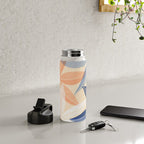 Modern Neutral Tropical Print II Water Bottle Gallery Image 4