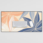 Modern Neutral Tropical Print II Desk Mat Gallery Image 1