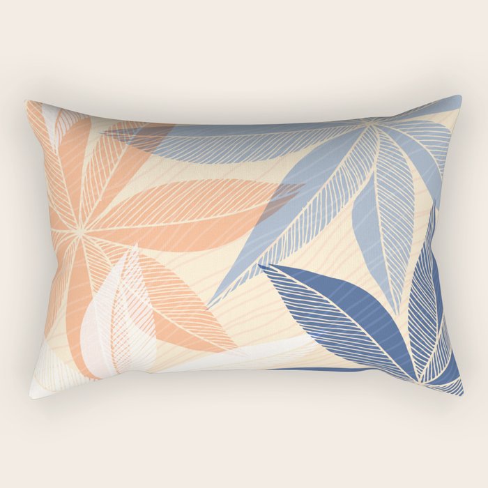 Modern Neutral Tropical Print II Rectangular Pillow Gallery Image 1