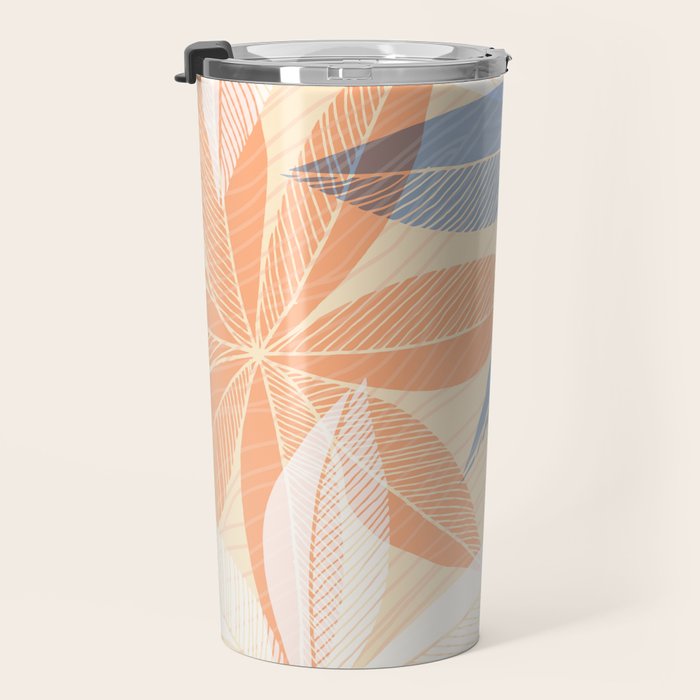 Modern Neutral Tropical Print II Travel Mug Gallery Image 3