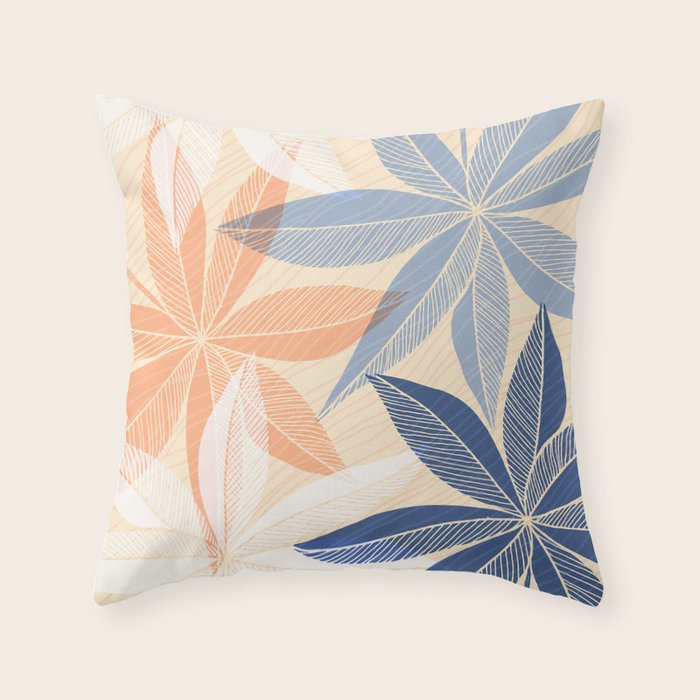 Modern Neutral Tropical Print II Throw Pillow Gallery Image 6