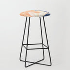 Modern Neutral Tropical Print II Stool Gallery Image 1