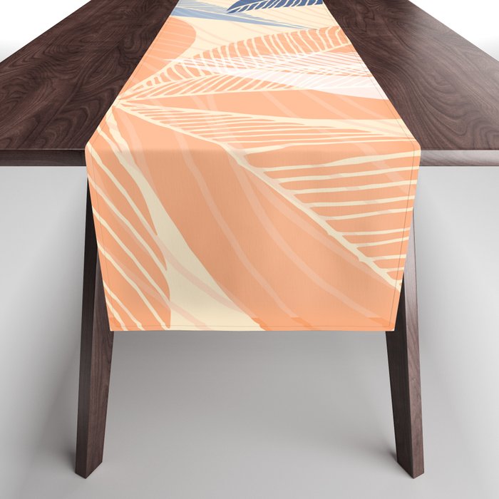 Modern Neutral Tropical Print II Table Runner Gallery Image 1