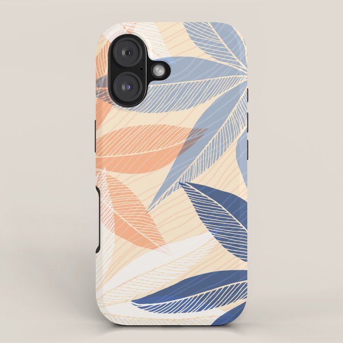 Modern Neutral Tropical Print II iPhone Case Gallery Image 1