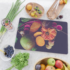 Moody Modern Botanical Floral and Vegetables Cutting Board Gallery Image 2