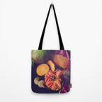 Moody Modern Botanical Floral and Vegetables Tote Bag Gallery Image 2