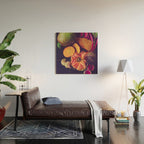 Moody Modern Botanical Floral and Vegetables Wood Wall Art Gallery Image 2