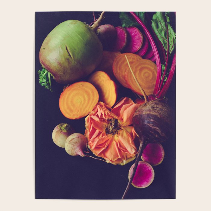 Moody Modern Botanical Floral and Vegetables Poster Gallery Image 1